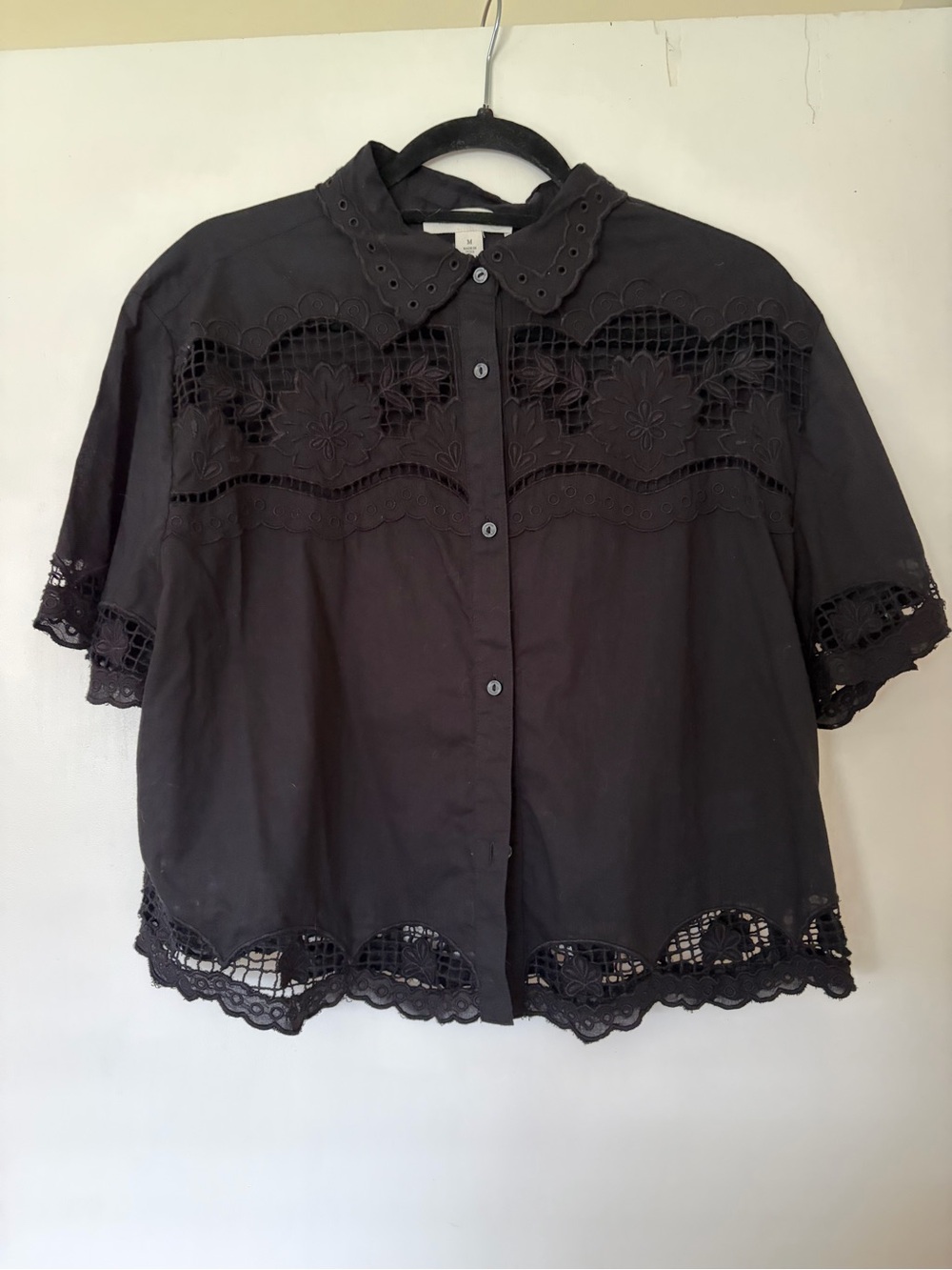 Treasure & Bond Cutout Camp Shirt
